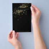 Nepgoud Confetti op Zwarte Flyer (Hand)