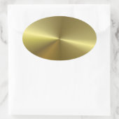 Nepgoud Metallic Look Stijlvolle Lege Sjabloon Ovale Sticker (Tas)