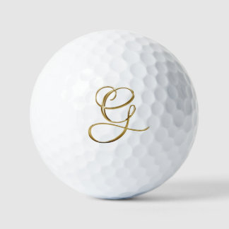 Nepgoud Metallic Monogram G Golfballen
