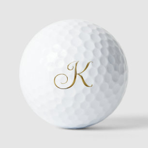 Nepgoud Metallic Monogram K Golfballen