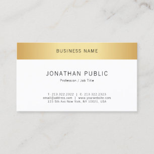 Nepgoud Moderne Elegante Minimalistische Sjabloon Visitekaartje