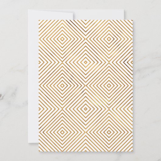 Nepgoud op Wit na de Bruiloftsfeestelijkheid Kaart (Achterkant)