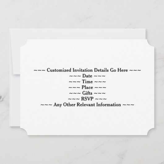 Nepgoud Uiterlijk 10de Huwelijksjubileumfeest Kaart (Achterkant)