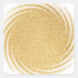 Nepgouden Glitter Lege Template Glamour Klassiek Vierkante Sticker