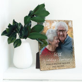 Nepgouden glitters 50ste huwelijksverjaardag foto fotoplaat