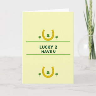 Nepgouden 'Lucky To Have You'-kaart Kaart