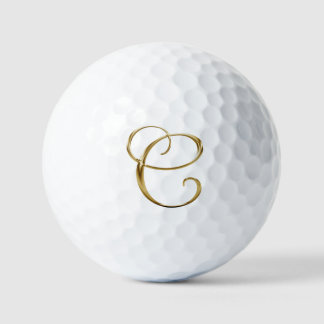 Nepgouden Metallic Monogram C Golfballen