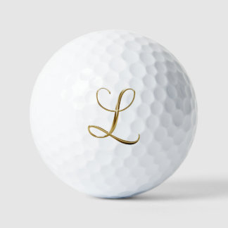 Nepgouden Metallic Monogram L Golfballen