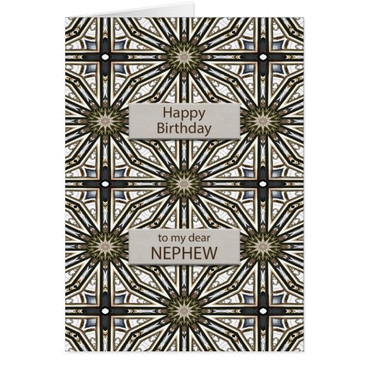 Nephew Anniversaire Mandala Design Abstrait (Devant)