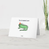 Nephew Birthday Card - Cute Iguana Kaart (Achterkant)