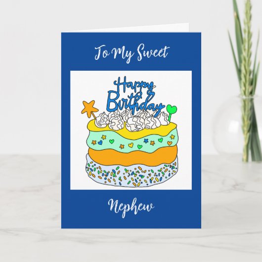 Nephew Birthday Kaart (Voorkant)
