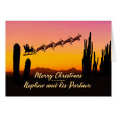 Nephew et son partenaire Noël Père Noël Over Deser (Devant horizontal)