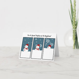 Nephew Et Son Petit Ami Blizzard Carte De Noël