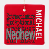 Nephew Extraordinaire CUSTOM Keramisch Ornament (Achterkant)