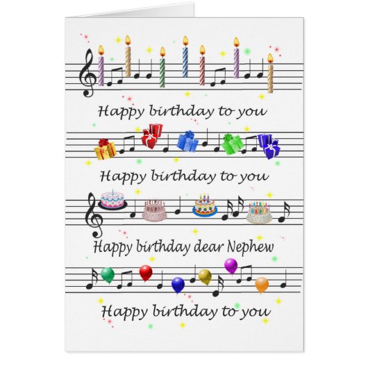 Nephew Funny Happy Birthday Song Sheet Music (Voorkant)