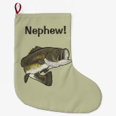 Nephew: Largemouth Bass Grote Kerstsok (Voorkant)