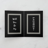 NEPHEW Pageboy Invitation Checkerboard Design (Intérieur)