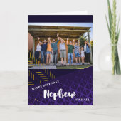 Nephew photo Bonne carte d'anniversaire (Devant)