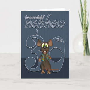 Nephew - Souris de la carte d'anniversaire du 30e