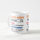 Néphrologiste Funny Search Cadeau Mug (Devant gauche)