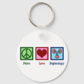 Nephroloog Peace Love Nephrology Kantoor Sleutelhanger (Achterkant)