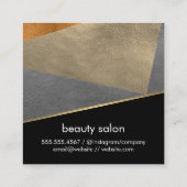 Nepleer / Blokkleuren Vierkante Visitekaartje (Achterkant)