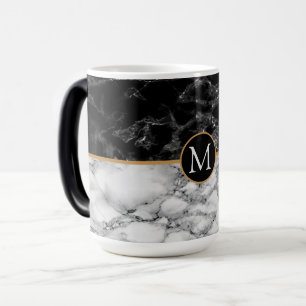 Nepmarmer Wit Marmeren Koffiemokje Aangepaste Lett Magische Mok