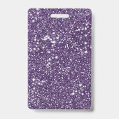 Neppa paarse glittertextuur & aangepaste foto & te badge (Achterkant)