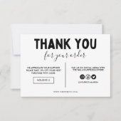 Neppaarse en zwarte glitters bedankkaartje (Voorkant)