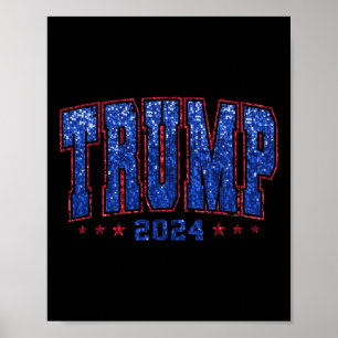 Nepparels Trump 2024 President Maak Amerika Echt Poster