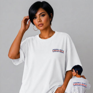 Neppatchwork Costa Rica Arenal Vulkaan Reizen Tri-Blend Shirt