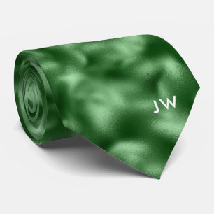 Neppige smaragdgroene folie St. Patrick's Day Stropdas
