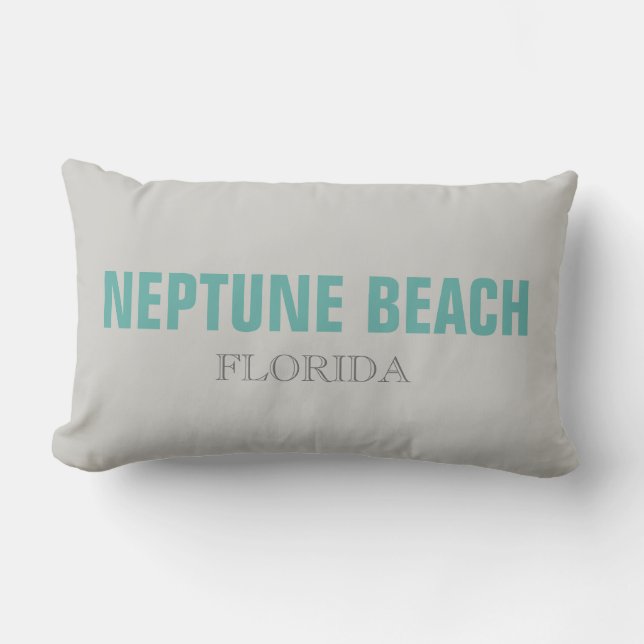 Neptune Beach Florida Beach Sierkussen Kussen (Voorkant)