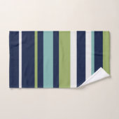 Neptune, Coquillages, Green et Navy (Serviette à main)