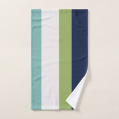 Neptune, Coquillages, Green et Navy (Serviette à main)