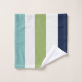 Neptune, Coquillages, Green et Navy (Gant de toilette)
