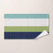Neptune, Coquillages, Green et Navy (Serviette à main)