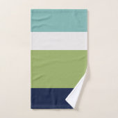 Neptune, Coquillages, Green et Navy (Serviette à main)