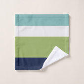 Neptune, Coquillages, Green et Navy (Gant de toilette)