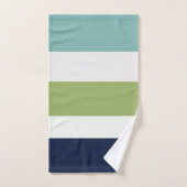 Neptune, Coquillages, Green et Navy (Serviette à main)