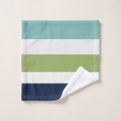 Neptune, Coquillages, Green et Navy (Gant de toilette)