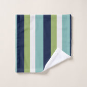 Neptune, Coquillages, Green et Navy (Gant de toilette)