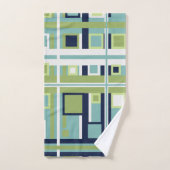 Neptune, Coquillages, Green et Navy (Serviette à main)