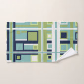 Neptune, Coquillages, Green et Navy (Serviette à main)