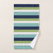 Neptune, Coquillages, Green et Navy (Serviette à main)