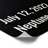 Neptune James Webb Photo NIRCam Afbeelding White T Poster (Hoek)