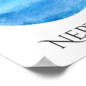 Neptune Planet Waterverf Poster (Hoek)