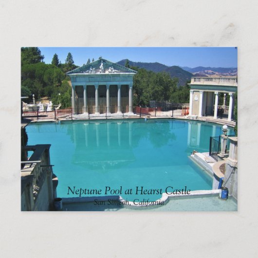 Neptune Pool op Hearst Castle, San Simeon, CA Briefkaart (Voorkant)