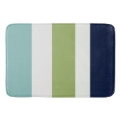 Neptune, Seashell, Green en Navy Stripes T Badmat (Voorkant)