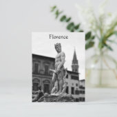 Neptune Statue, Florence, Italië, Briefkaart (Staand voorkant)